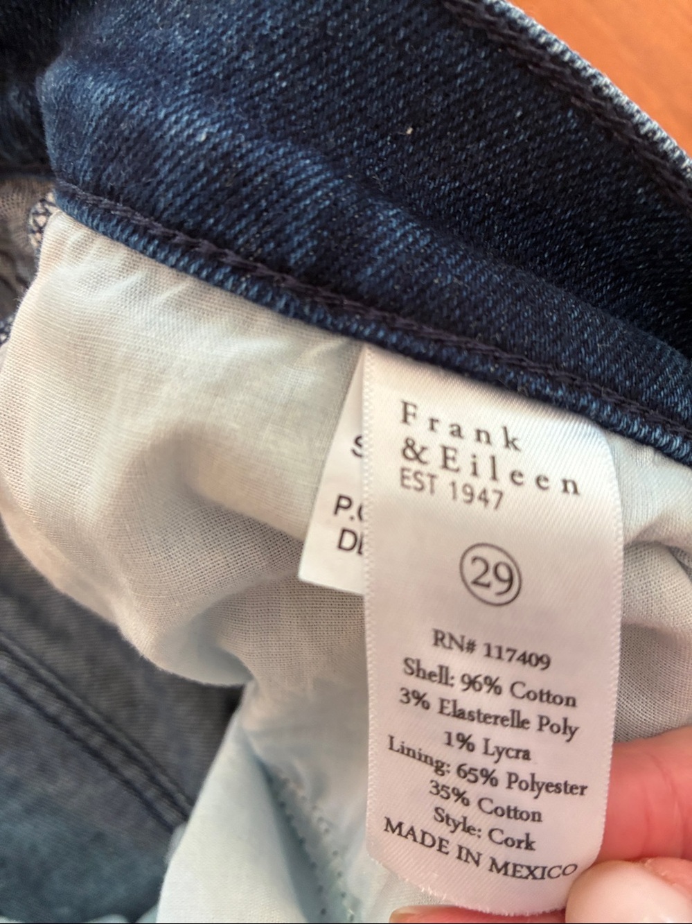 Frank & Eileen Cork D601 Straight Leg Jeans - Picture 4 of 8